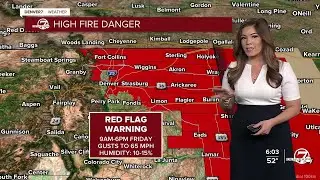 Fierce winds, high fire danger across Front Range, NE Colorado Friday