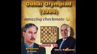 Wlodzimierz Schmidt vs Garry Kasparov | round 14 | Dubai Olympiad (1986) #chess