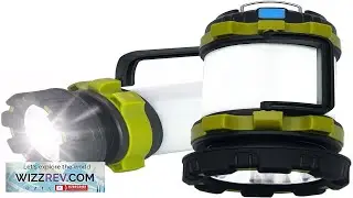 Camping Lantern 2 Pack Rechargeable Lantern Flashlight with 1000LM 6 Modes 4000mAh Review