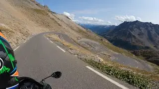 ZZR1400 touring the col du Galibier