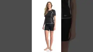 Speedo Women's Short Sleeve Swim Tee | SwimOutlet.com