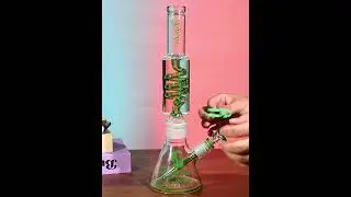 Shaped high borosilicate glass water pipe JH009