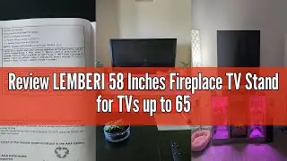 Review LEMBERI 58 Inches Fireplace TV Stand for TVs up to 65 Inches Console with 18'' Electric Firep