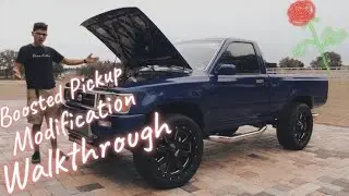 Fully Built Toyota Pickup Walkthrough!! BOOSTED 22RE SETUP!