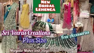Bridal,Plus Size, Velvette Lehenga Collections/ Free Accessories With Lehenga, Sri Veeras Creations