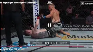 Sandhagen POPS Dillashaw's KNEE with a Heel Hook