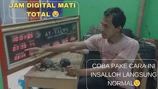 Jam digital masjid mati total 😭PAke cara ini langsung josss,,,😀