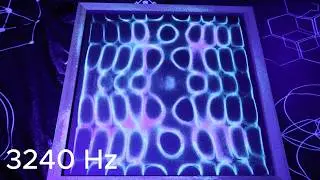 Mesmerizing Cymatics Experiment: Glowing Sand Reveals Stunning Geometric Patterns! 4K Resolution
