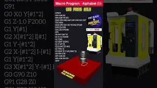 O Alphabet Engraving Universal Program | Macro | #vmc #cnc #automation #universal #reusableproducts