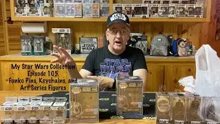 E105 My Star Wars Collection. The Funko Pins, Keychains, and Art Series Figures.