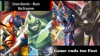BT3 Digimon TCG: Green Bancho-Megagargo vs Black Ragna-WarGreymon  (2 games) - Game ends too fast