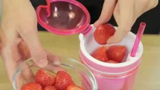 Snack Mug with Straw and Extra Compartment 2287