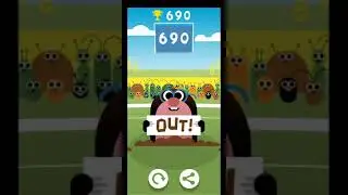 Highest score in Doodle Cricket