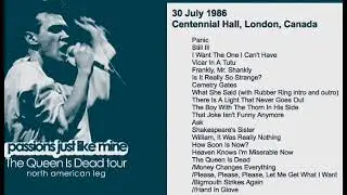 🎤 The Smiths - July 30, 1986 - London, ON, Canada
