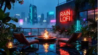Rain Ambience Tokyo at Night 🌧️ 90s Lofi Chillhop for Work, Study & Focus