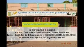 QUINCAILLERIE SANGARE ET FRERES DE BOUGOUNI QUARTIER HEREMAKONO NORD
