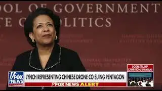 Loretta Lynch representing Chinese drone company suing the Pentagon