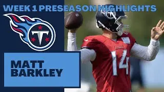 Matt Barkley Week 1 Preseason Highlights | 2021 NFL Preseason Highlights