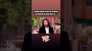 He shuts the View down! 😳🙌 #jonathanroumie #thechosen #theview #testimony #jesus #hollywood #wow