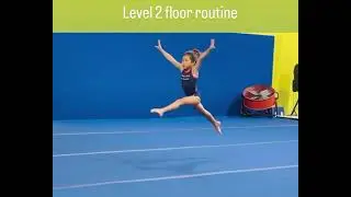 Level 2 floor routine at team camp 2025