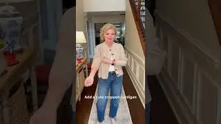 Fashion Over 50: Denim Trends-How To Style Barrel Jeans! #fashionover50