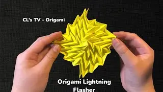 Origami ⚡️Lightning⚡️ Flasher Designed by Jeremy Shafer | Made by CL&rsquo;s TV