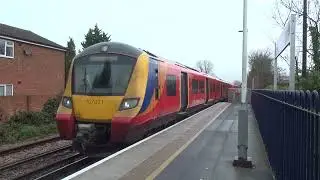 South Western Railway Class 707 Ride From Shepperton To London Waterloo Via Kingston (24/12/21)