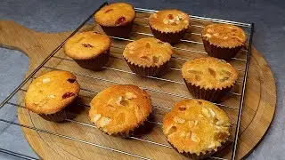 Soft & Fluffy Vanilla Muffin Cake | Easy Homemade Muffin Recipe | Bakery Style Muffins at Home