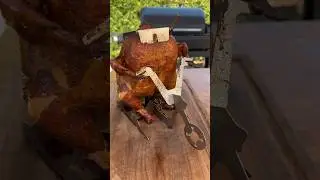 Smoked chicken on a bike