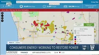 Consumers Energy: Crews are out all over the state after Tuesday storms knocked out power