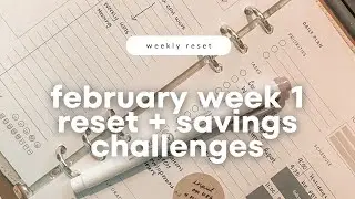 February Week 1 | Plan with Me | STIL Classics Planner + Savings Challenges