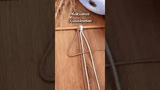 Makramee Kreuzknoten lernen &ndash; mit zwei Farben erkl&auml;rt! #anleitung #diytutorial #makrameeanf&auml;nger