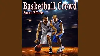 Basketball Free Throw Sequence with Dribble, Net Swish, Crowd Taunts and Cheers