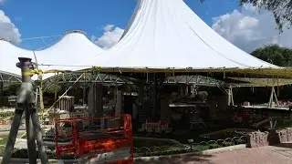 Shade Structure Construction Update!! Miniland LEGOLAND Florida Oct 15, 2021