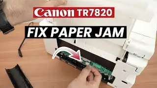 Canon Pixma TR7820 : How to Fix a Paper Jam