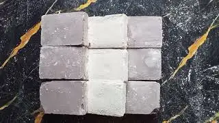 Gray & White 2-Toned Crispy Gym Chalk Bars ft Double Stacked Crush | ASMR | Oddly Satisfying |Relax