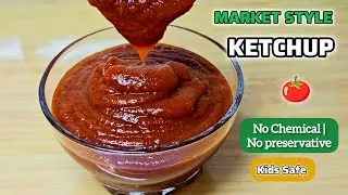 Market Style Tomato Ketchup Recipe Homemade | No chemical No  Presevative | Tomato Sauce Easy Recipe