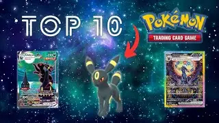 The 10 Most EXPENSIVE Umbreon Pokemon Cards 🌙 🌖 #top10 #pokemon #umbreon