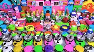 6:07) satisfying with unboxing cute baby girl kitchen set toys video//Mimi toys MASS 🌈 video 
