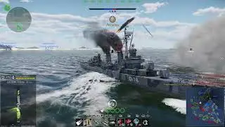 War Thunder ; (Fletcher-class destroyer) Z4&nbsp;Zerst&ouml;rer ; the plane was shot down😁