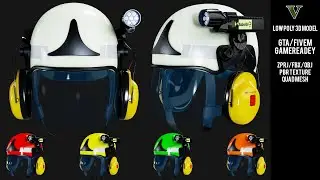 Schuberth F300 Firefighter Helmet &ndash; High‑Res 3D FBX/OBJ fivem-gta