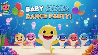Baby Shark Dance Party 🦈💃 | Fun Family Song | 3D Nursery Rhymes for Kids