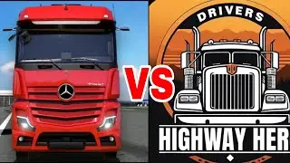 BEST TRUCK GAME COMPARED BETWEEN- Truck Simulator Ultimate VS Drivers Highway Hero