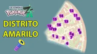 Tornillos Coloridos Distrito Amarillo (con mapa gu&iacute;a) Leyendas Pokemon Z A