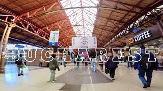 Walking Around Bucharest Romania || Bucharest Train Station #garadenord #bucharest  @POVBarengHasan