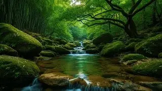 FOREST RIVER SOUNDS | SOOTHING WATER AND BIRDS THAT MAKE YOU FALL ASLEEP FAST