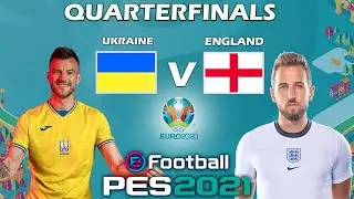 ENGLAND VS UKRAINE | UEFA EURO CUP 2021 | PES 2021 | VICHUKUTTAN LIVE | w/Dante JR 7 |