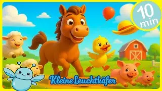 Z&auml;hl mit dem Pferd 🐴 + Tierlieder-Sammlung | Lernlieder f&uuml;r Kinder | Kleine Leuchtk&auml;fer