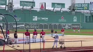 Catching Workout at Cape Cod League Red Sox vs Orleans Firebirds. (6-18-25)