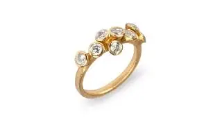 Delightful organic diamond ring by Diana Porter at DesignYard contemporary jewellery Dublin Ireland